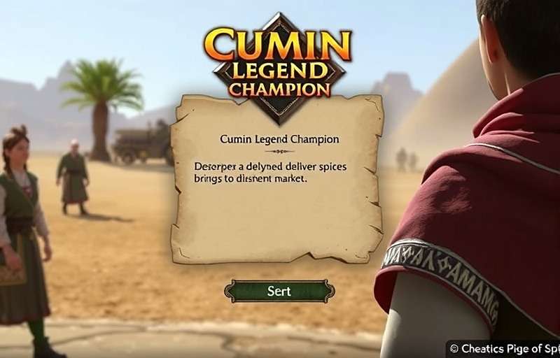 Cumin Legend Champion Quest System Cumin Legend Champion quest interface showing a player accepting a mission to deliver spices to a distant market