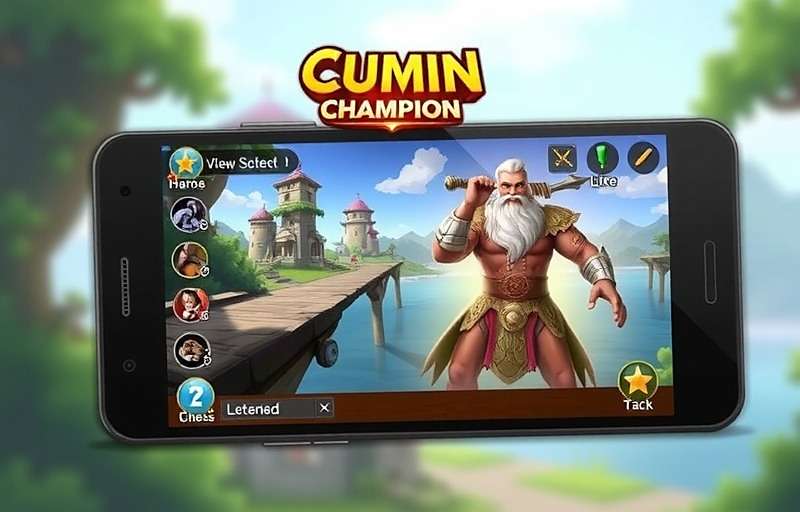 Cumin Legend Champion Mobile Game Cumin Legend Champion on mobile devices showing the game's home screen and character creation interface
