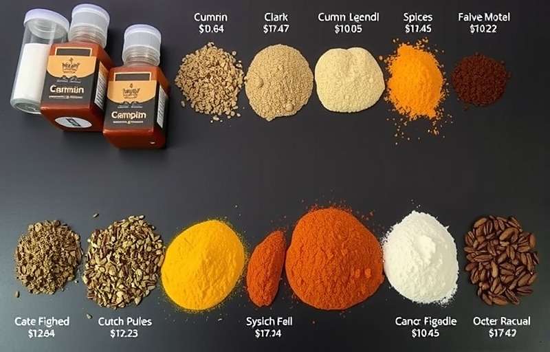 Cumin Legend Champion Authentic Spice Collection Cumin Legend Champion spice collection showing various spices with their names and properties displayed